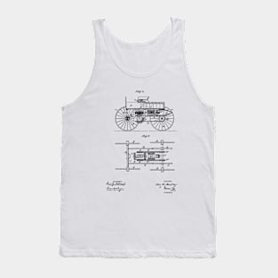 Electric Road Vehicle Vintage Patent Drawing Tank Top